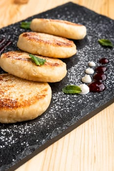 Traditional belarussian cheese pancakes