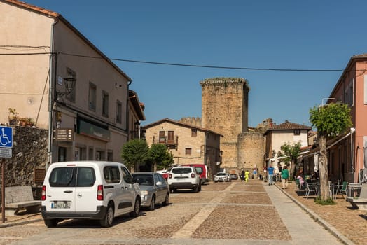 the historic village center of Miranda del castanar, Salamanca, Castile and Leon, Spain