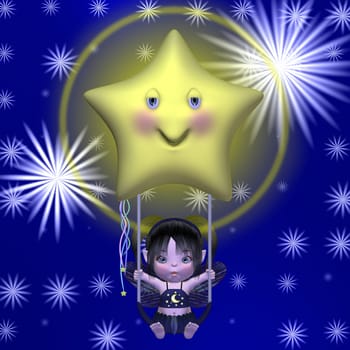 3D Render of an Toon Figure