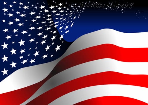 4th July  Independence day of United States of America. Poster for  graphic designers