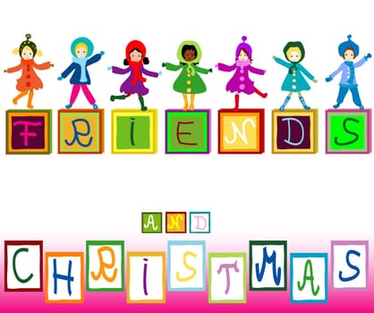 friends and christmas