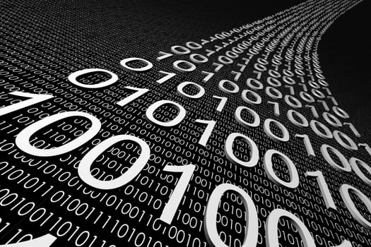3d data abstract cyberspace background