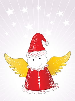 wallpaper, princess fairy with nice christmas background