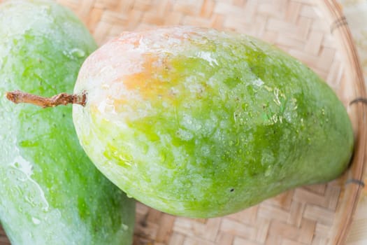 Thai natural giant green mango, stock photo