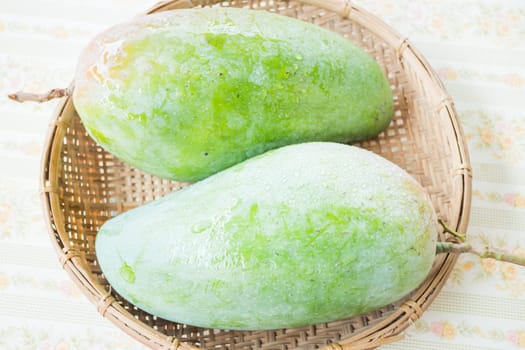 Thai natural giant green mango, stock photo