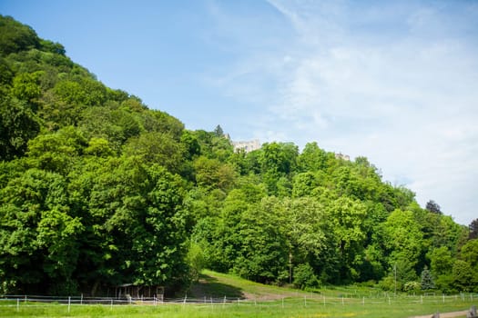 Ruins of ancient old town in Samobor, Croatia.