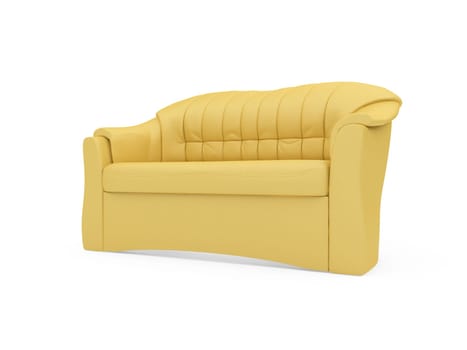 isolated couch over white background