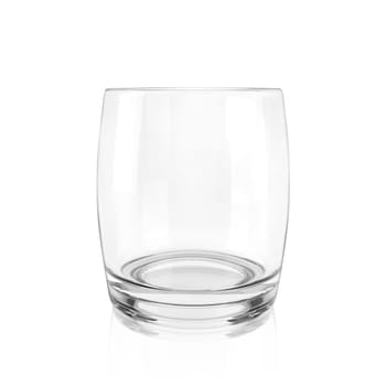 emty glass isolated on white background. 3d render