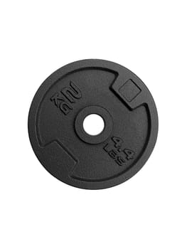 dumbbell discs isolated on white background