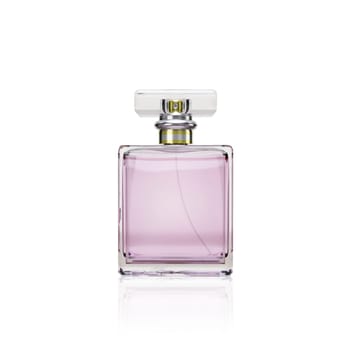 Perfume bottle on a white background. 3d render