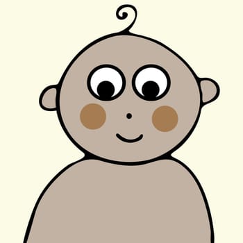 Illustration of a baby