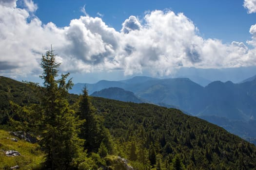 Landscape in Austian Alps, Upper Austria, Austria