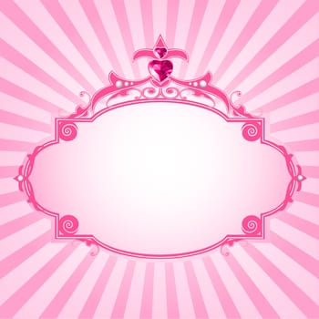 Lovely princess pink frame. Perfect for beautiful girls