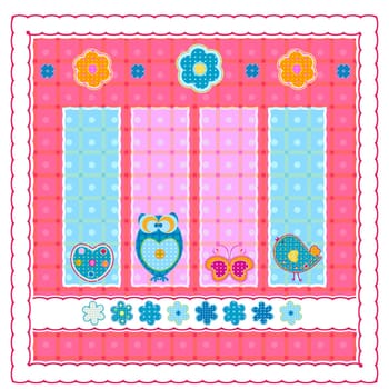 funny design with cute little elements