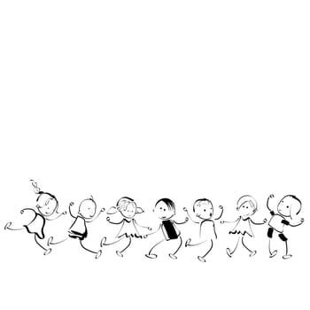 group of happy kids