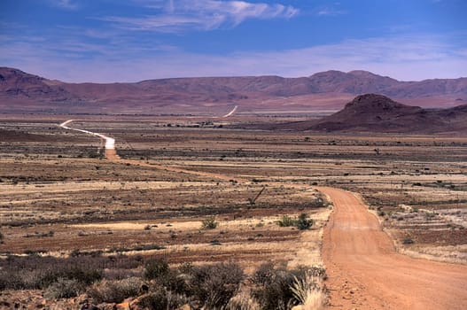 panoramic view of the namib naukluft park, Hardap, Namibia, Africa.