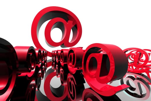 incoming email character 3d abstract mail concept