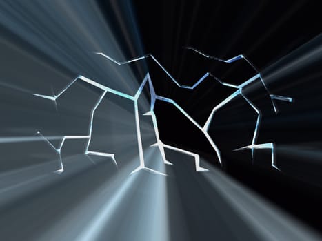abstract background 3d red blue volume light