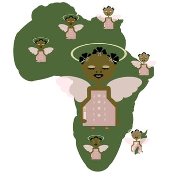 African angel who protects