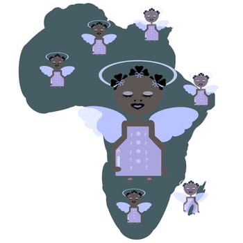 African angel who protects