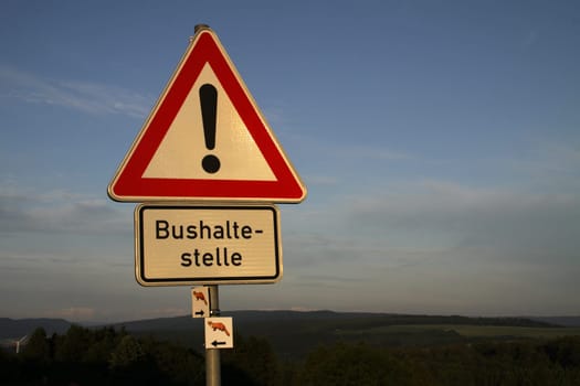 Attention bus stop