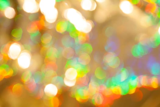Light golden abstract Christmas background