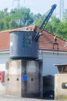 Coal crane for the coal-fired of old steam locomotives.