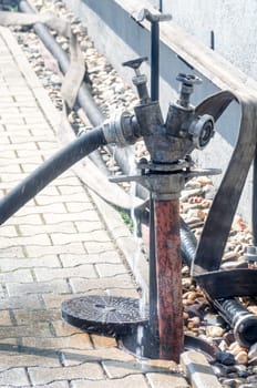Standpipe Venitl,Fire - Hydrant with two hose fittings for flexible water abstraction.