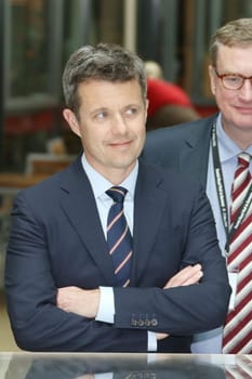 Crown Prince Frederik ,the Daenian Crown Prince Frederik visits the Asklepios Klinik Barmbek,Hamburg,19.05.2015