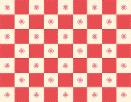 Red Checkered quilt background