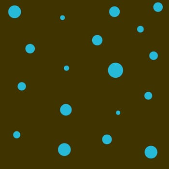 Retro background, brown with sea blue polka dots.