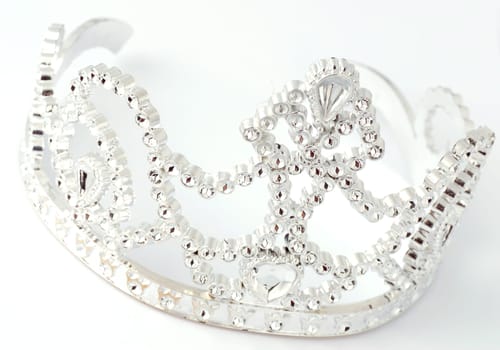 tiara or crown details on white background