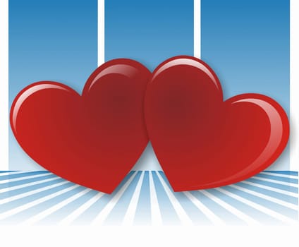 handmade paper hearts background
