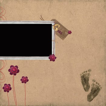 baby girl - grunge photo album