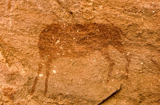 petroglyphs of the archaeological site of twyfelfontein, africa, namibia.