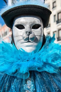 VENICE, ITALY - Febrary 20 2020: The masks of the Venice carnival 2020
