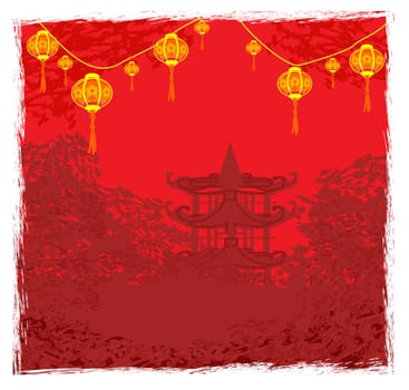 Mid-Autumn Festival for Chinese New Year card