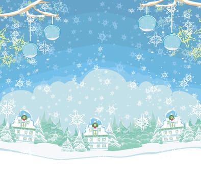 Holidays in the village card