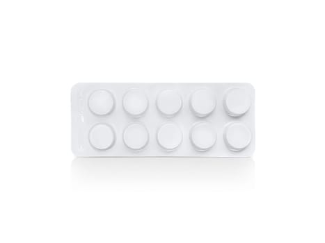 pharmaceutical over the counter or prescription pills isolated over white background