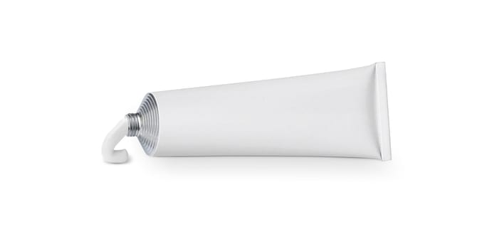 white tube with ointment isolated on a white background