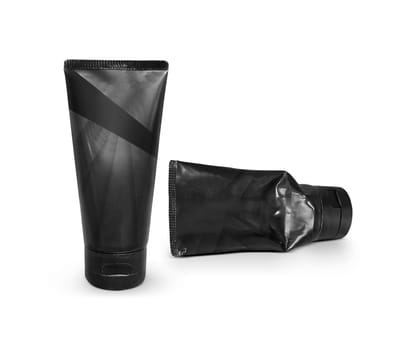 Black Tube blank product packaging design for Advertising skin care or health