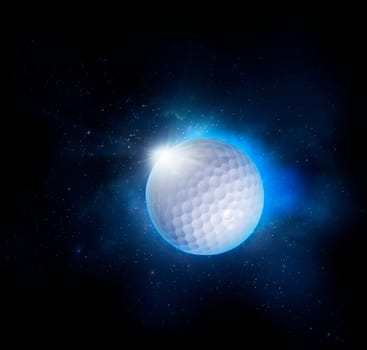 Golf ball ball. Golf ball ball game concept