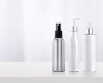 Bathroom amenities, shampoo mock-up product
