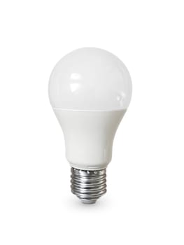 LED lamp on white background