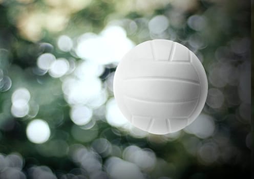 Volleyball On bokeh Blur background