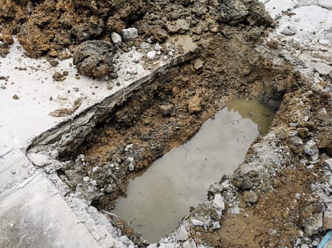 Digging roads, laying water pipes