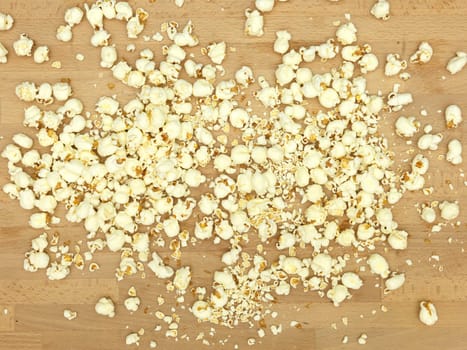 A conceptual close up shot of popcorn