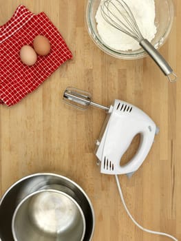 A close up shot of baking equipment