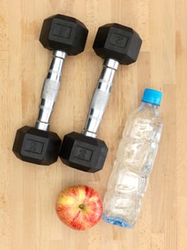A conceptual health and fitness diet image