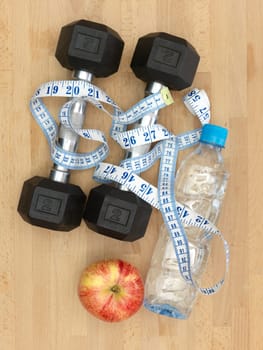 A conceptual health and fitness diet image